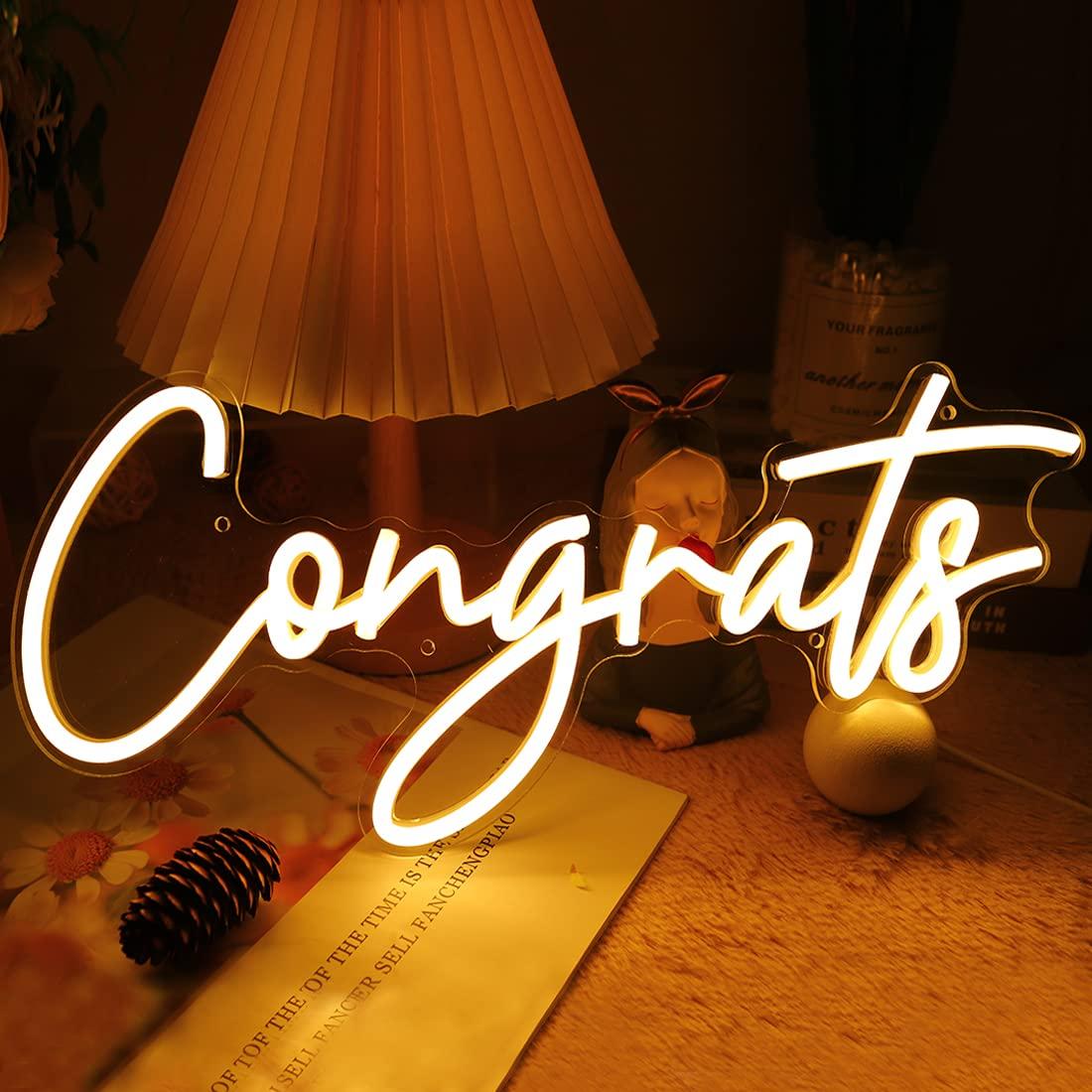Neon Sign Party - ป้ายไฟนีออน LED ปรับความสว่างได้ผ่าน USB สำหรับงานรับปริญญา งานแต่งงาน