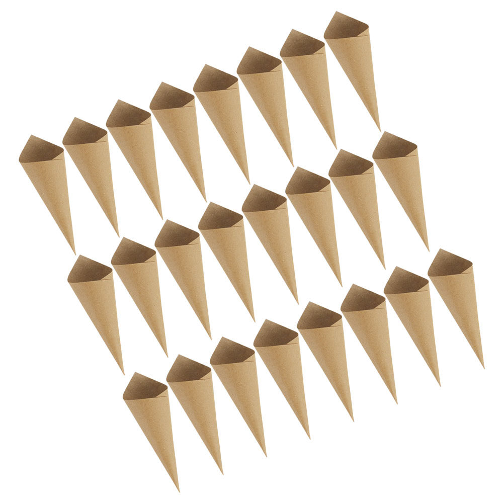 Papercraft Supply Confetti - กรวยกระดาษสำหรับใส่ลูกกวาดและกระดาษโปรย 90 ชิ้น แบบพับได้ อุปกรณ์ตกแต่งงานแต่งงานและงานปาร์ตี้