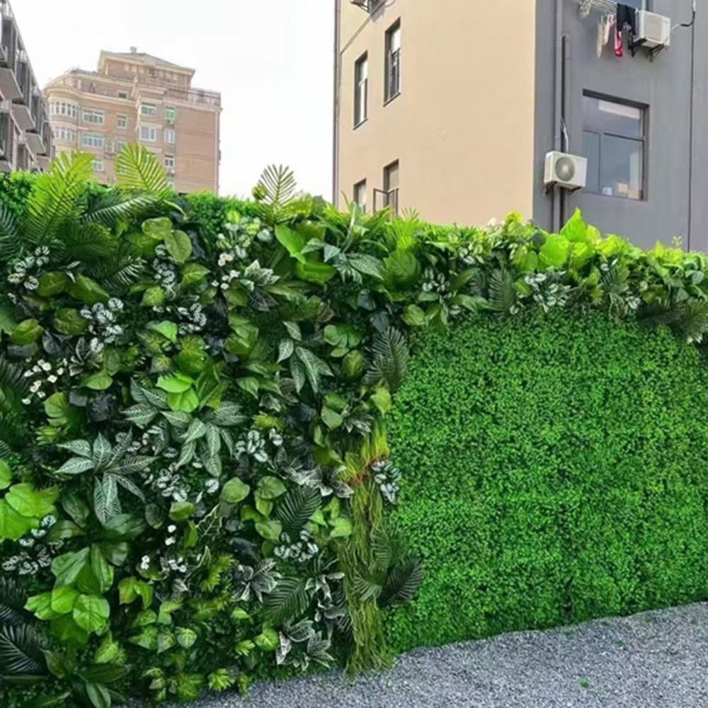 Flower Wall Panel - DIY ประดิษฐ์ผนังแผงดอกไม้ชีวิตนิรันดร์จําลอง Maple พืชแผ่นทนทานเหมือนจริงปลอมสีเขียวหญ้างานแต่งงาน