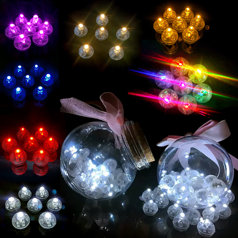 Led Balloon Light - 10 ชิ้นมินิ LED บอลลูนไลท์สีสันสดใสกระพริบเรืองแสงโคมไฟโคมไฟคริสต์มาสงานแต่งงานตกแต่งงานปาร์ตี้
