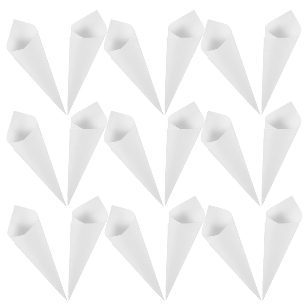 Papercraft Supply Confetti - กรวยใส่ดอกไม้สำหรับงานแต่งงาน 60 ชิ้น กรวยใส่ดอกไม้กระดาษ ของตกแต่งงานปาร์ตี้