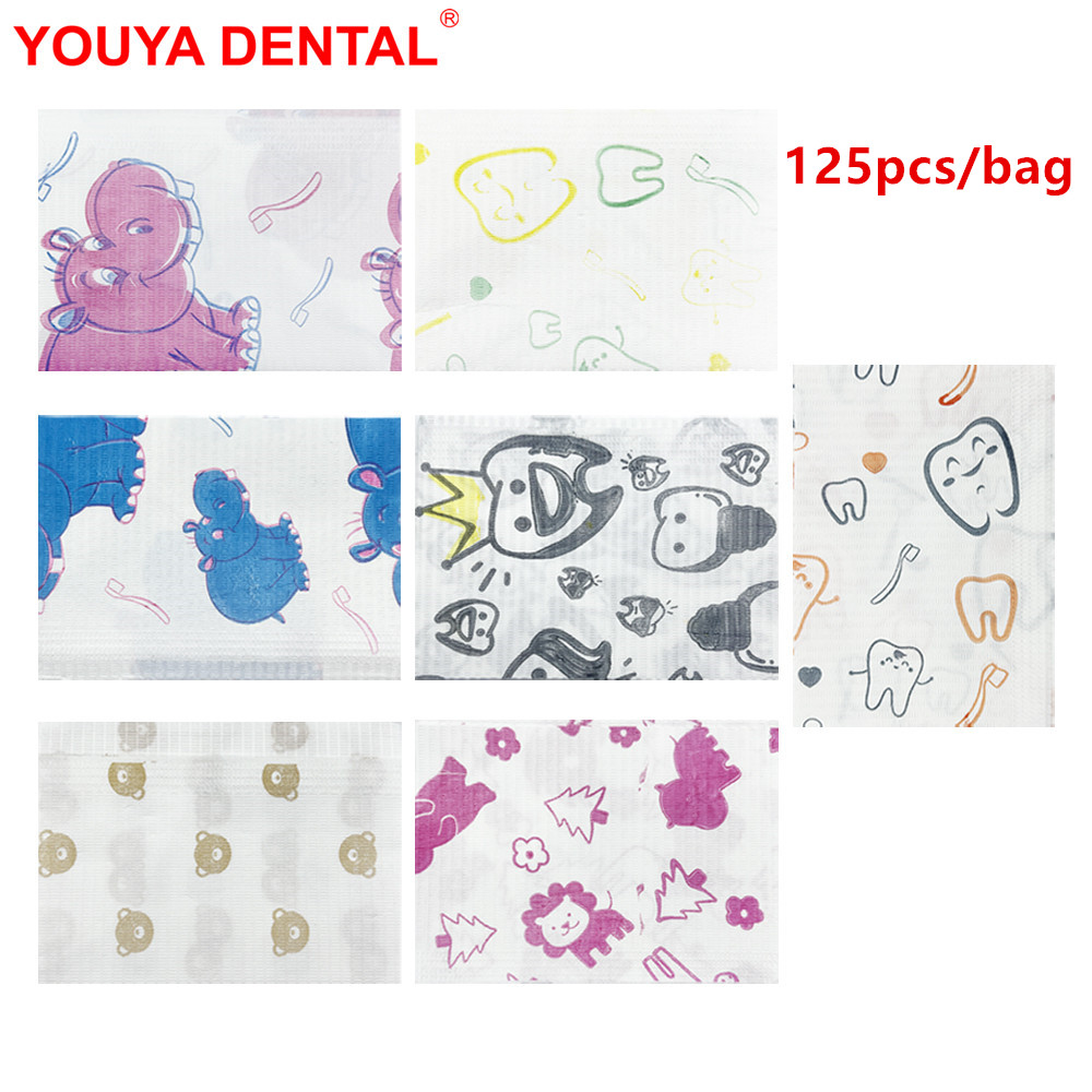 125 ชิ้นเด็กทันตกรรม Bibs ทิ้ง - Table Cloth Disposable บทวิจารณ์และราคา