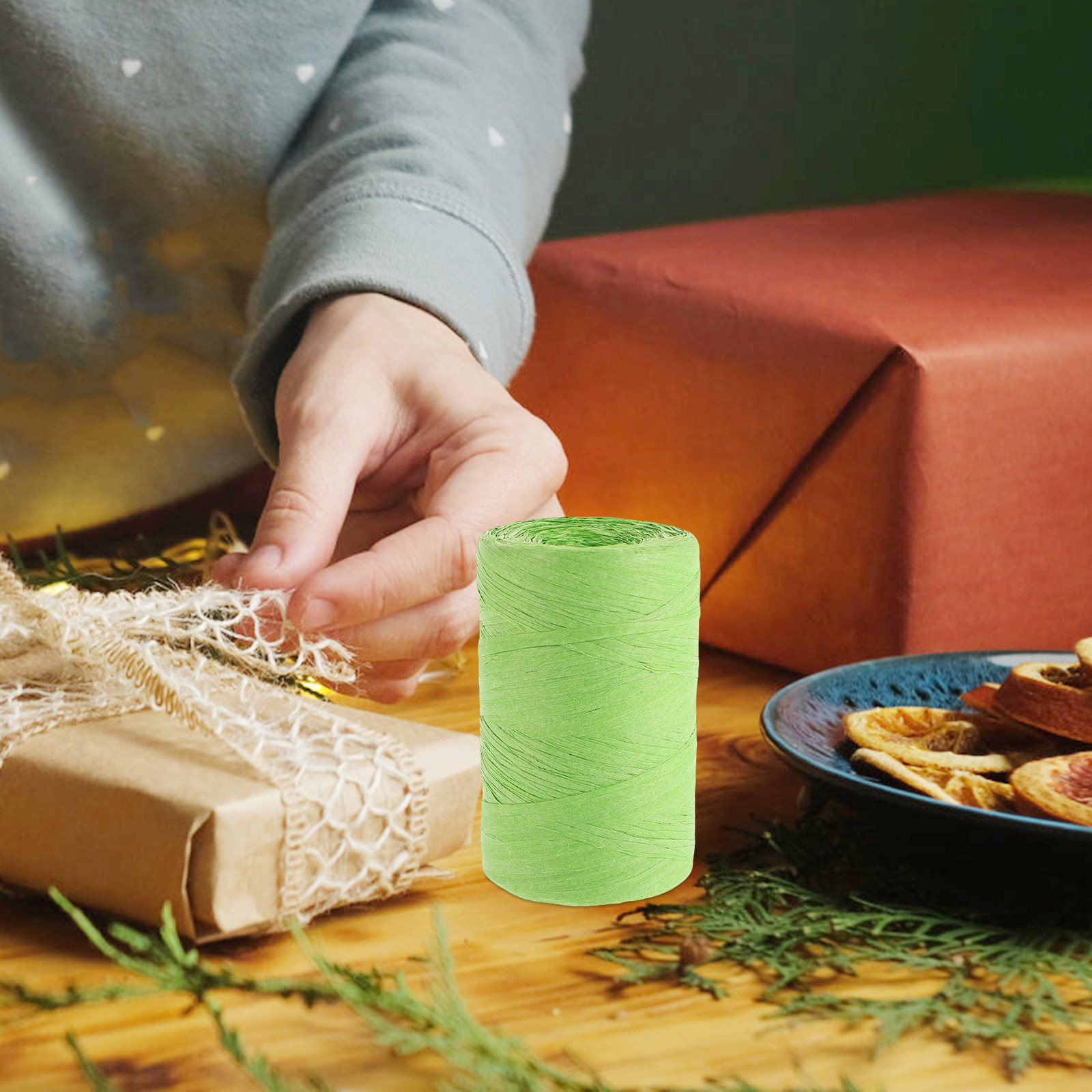ริบบิ้นกระดาษสีสันสดใสสำหรับห่ - Papercraft Supply Ribbon บทวิจารณ์และราคา