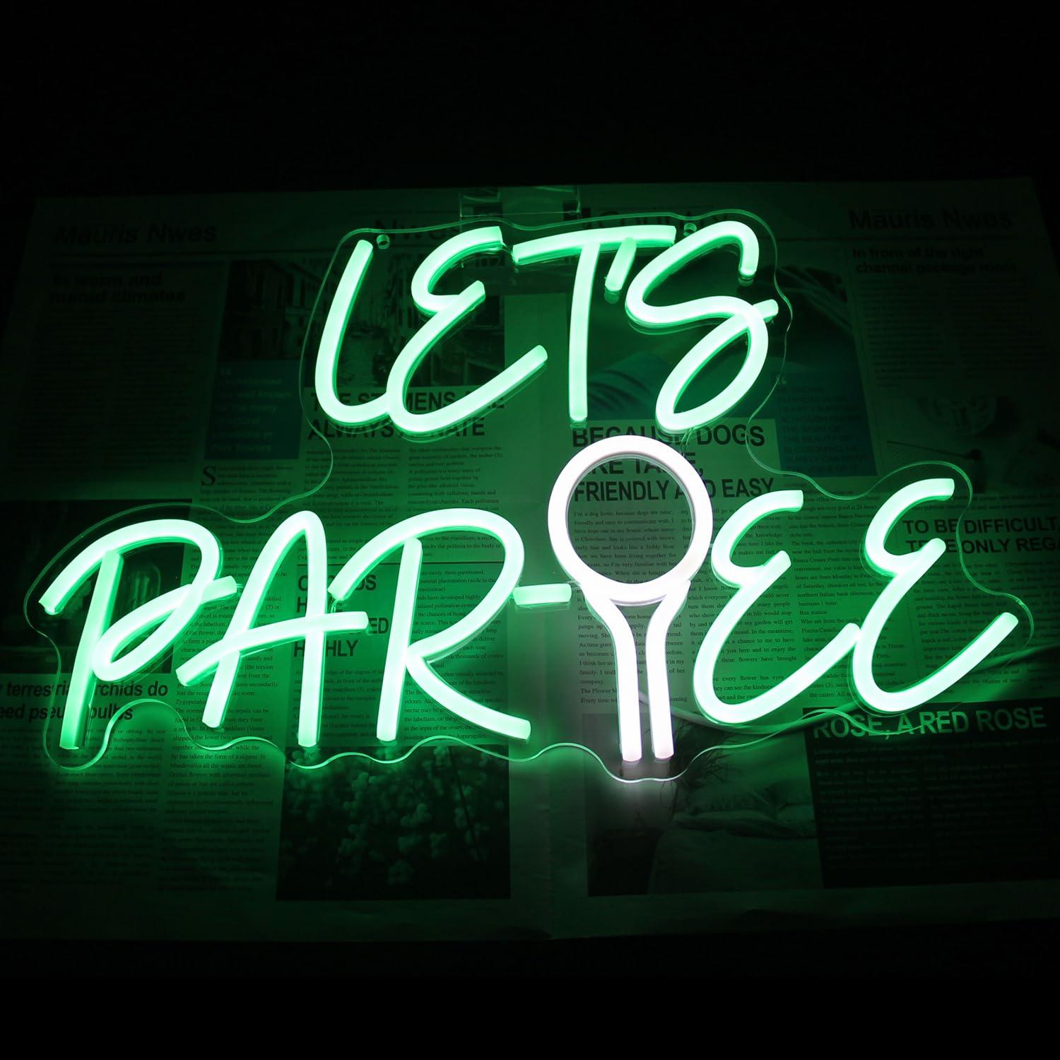 ป้ายไฟนีออนรูปลูกกอล์ฟแบบ USB  - Neon Sign Party บทวิจารณ์และราคา