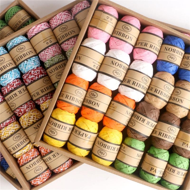 ริบบิ้นกระดาษสำหรับทอผ้าและห่อ - Papercraft Supply Ribbon บทวิจารณ์และราคา