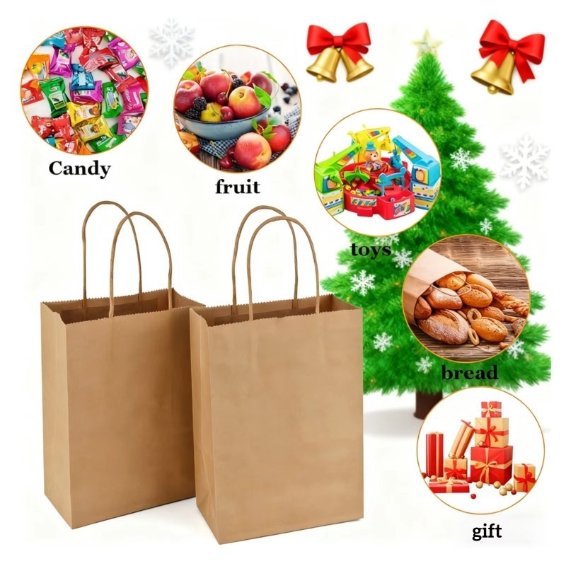 ถุงกระดาษคราฟท์สีน้ำตาลพร้อมหู - Event Party Shop บทวิจารณ์และราคา