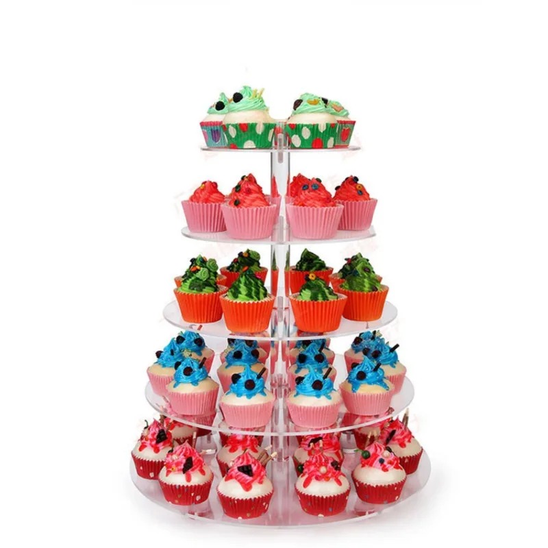 ชั้นวางคัพเค้กอะคริลิคใส 3-5 ช - Cupcake Stand Tier บทวิจารณ์และราคา