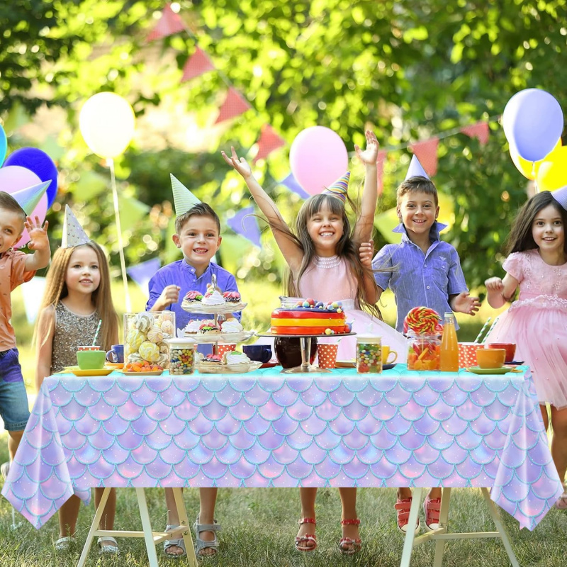 ผ้าปูโต๊ะนางเงือก - ตกแต่งวันเ - Table Cloth Disposable บทวิจารณ์และราคา