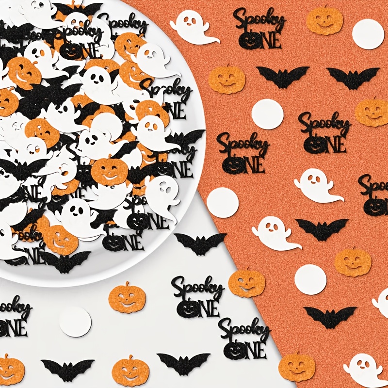 คอนเฟตติตกแต่งโต๊ะฮาโลวีน สีส้ - Papercraft Supply Confetti บทวิจารณ์และราคา