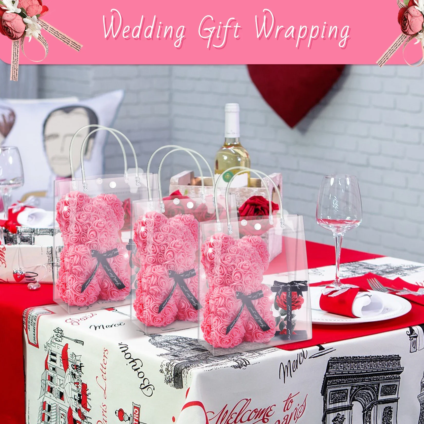 ถุงของขวัญ PVC ใสห่อพลาสติกใช้ - Event Party Shop บทวิจารณ์และราคา