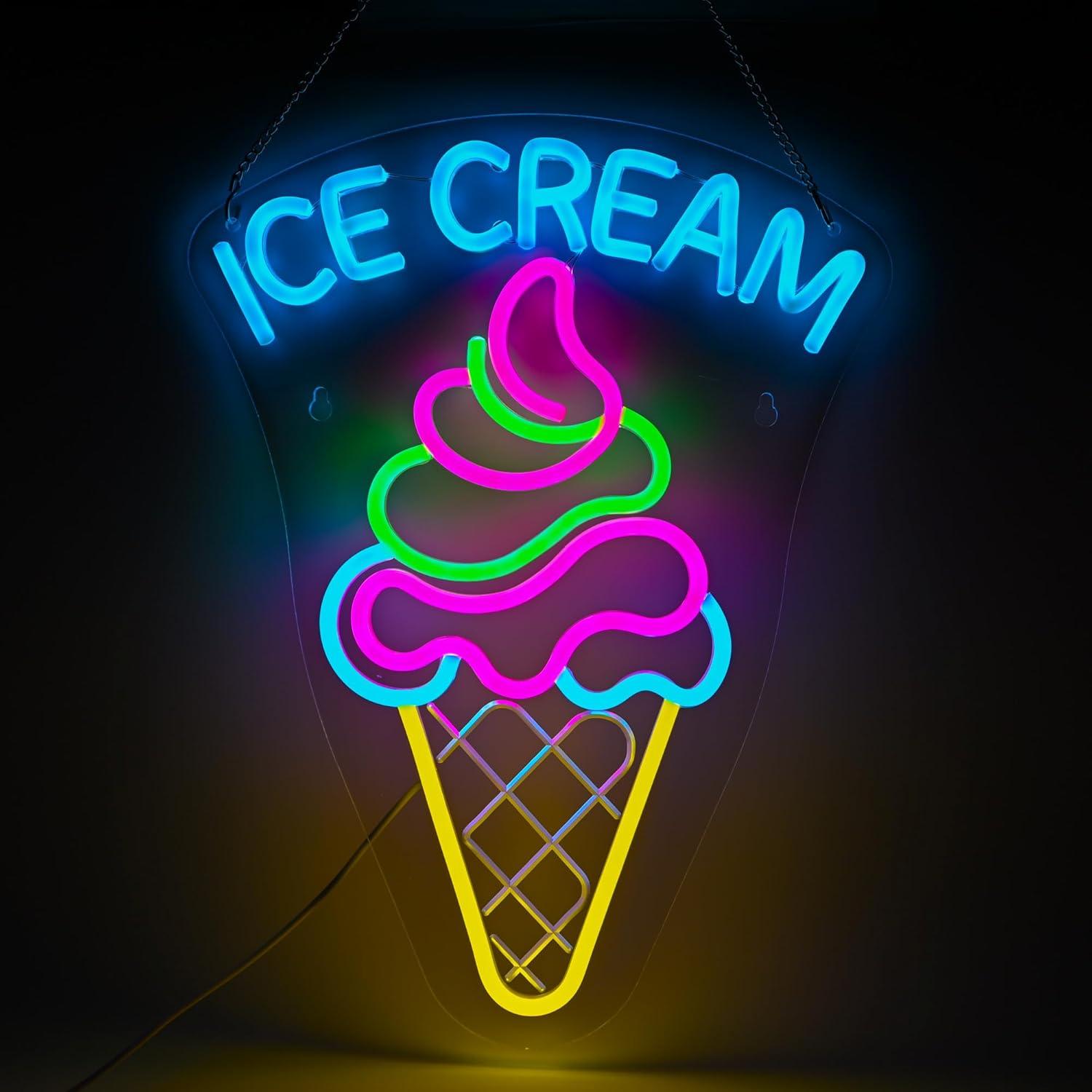ป้ายไฟนีออนรูปไอศกรีม ปรับความ - Neon Sign Party บทวิจารณ์และราคา