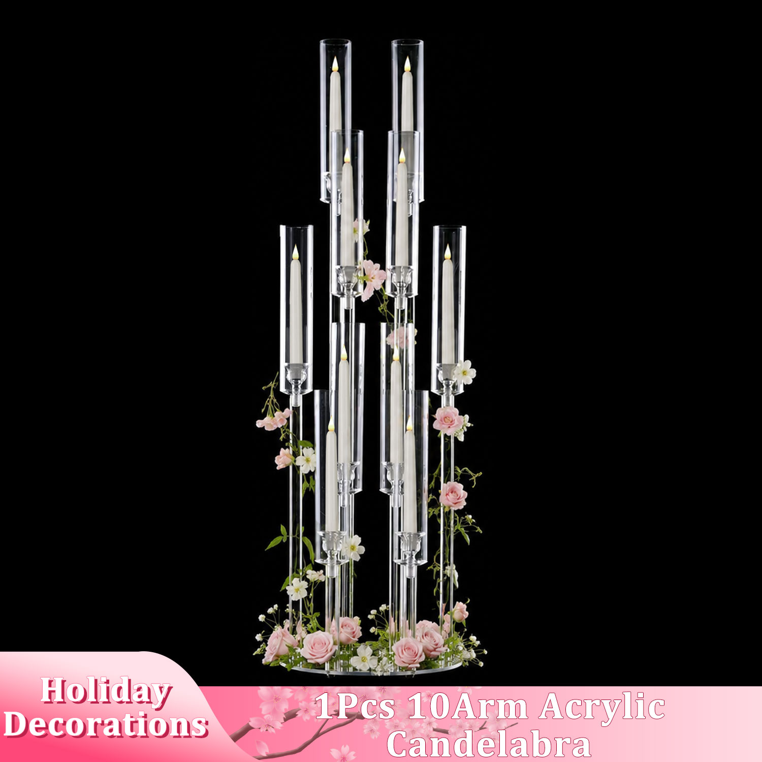 เชิงเทียนอะคริลิค 10 แขน สูง 3 - Centerpiece Stick บทวิจารณ์และราคา