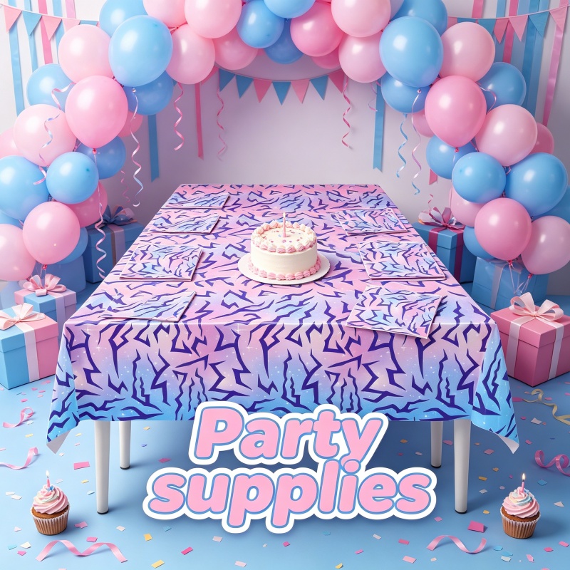 ชุดตกแต่งฉากงานวันเกิดธีมอนิเม - Table Cloth Disposable บทวิจารณ์และราคา