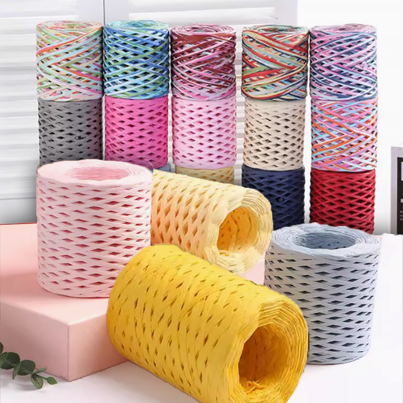 200 M/ม้วน Raffia กระดาษหัตถกร - Papercraft Supply Ribbon บทวิจารณ์และราคา