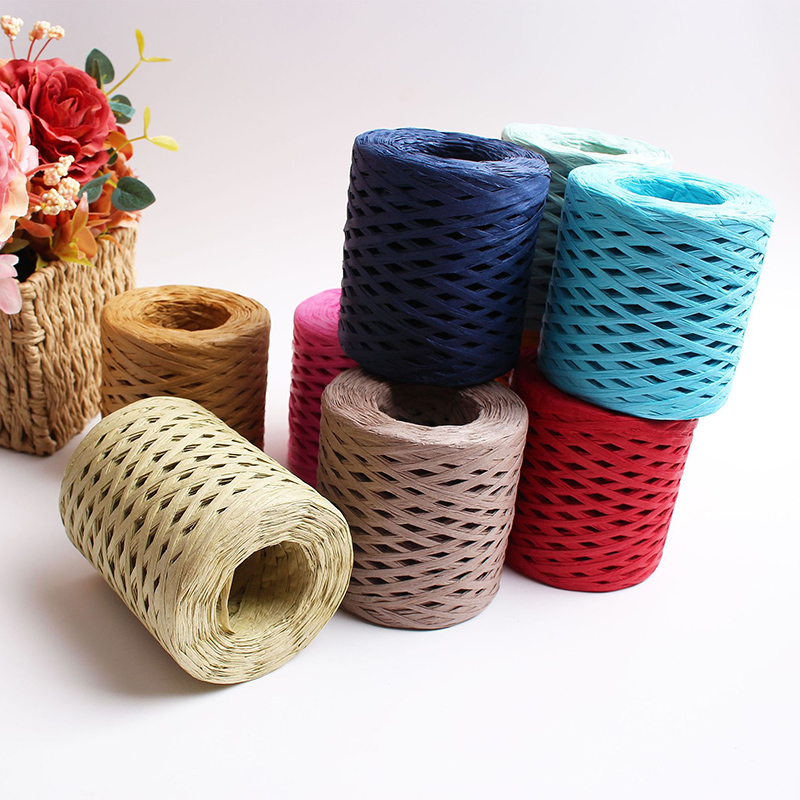 200 M/ม้วน Raffia กระดาษหัตถกร - Papercraft Supply Ribbon บทวิจารณ์และราคา