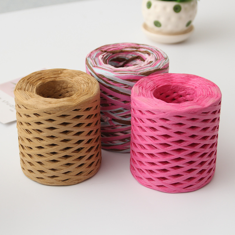 200 M/ม้วน Raffia กระดาษหัตถกร - Papercraft Supply Ribbon บทวิจารณ์และราคา