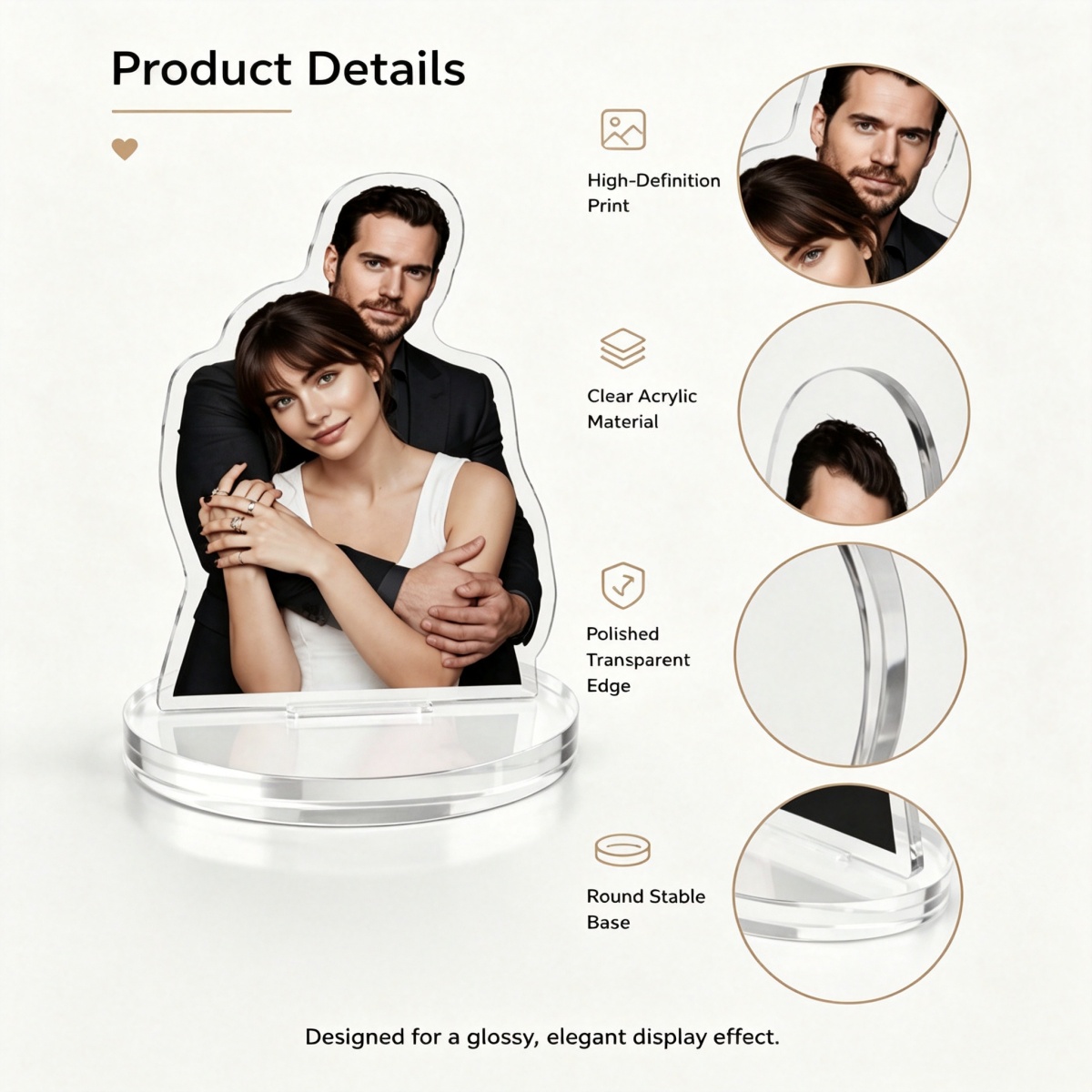 ของตกแต่งรูปคนอะคริลิกแบบกำหนด - Eve Party บทวิจารณ์และราคา