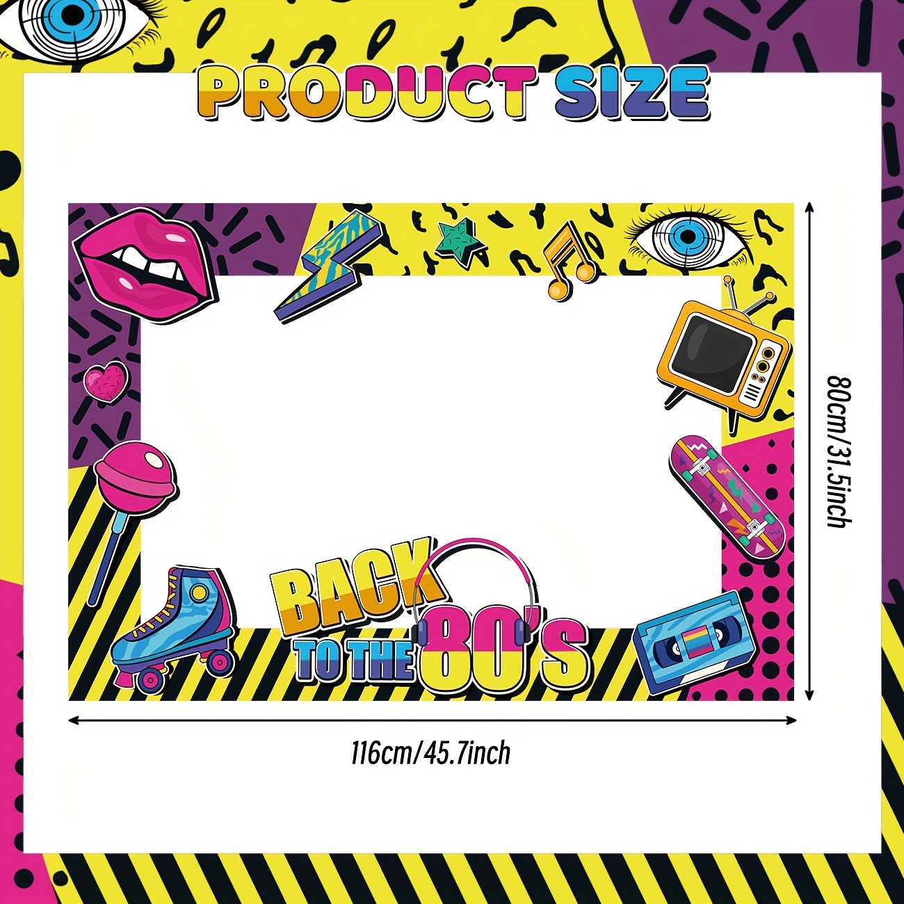 Back to The 80s Party Photo Bo - Photo Booth Frame บทวิจารณ์และราคา