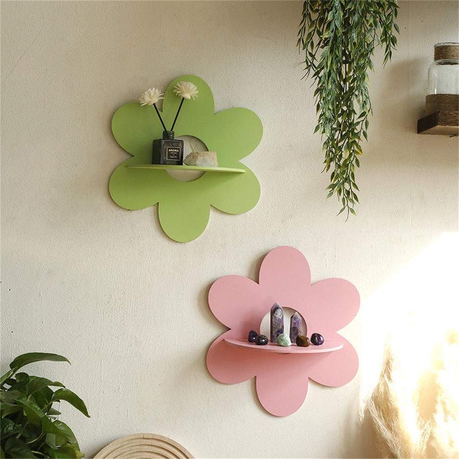 ชั้นวางของติดผนังทำจากไม้รูปดอ - Flower Wall Panel บทวิจารณ์และราคา