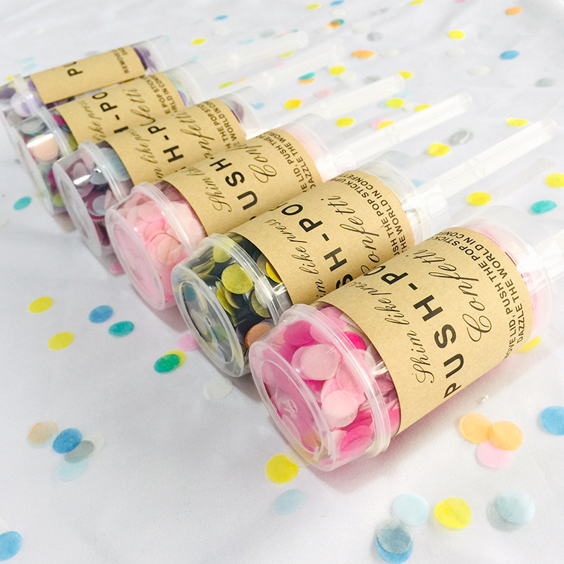 2pcs Multicolor กระดาษเศษฟอยล์ - Confetti Cannon Tube บทวิจารณ์และราคา