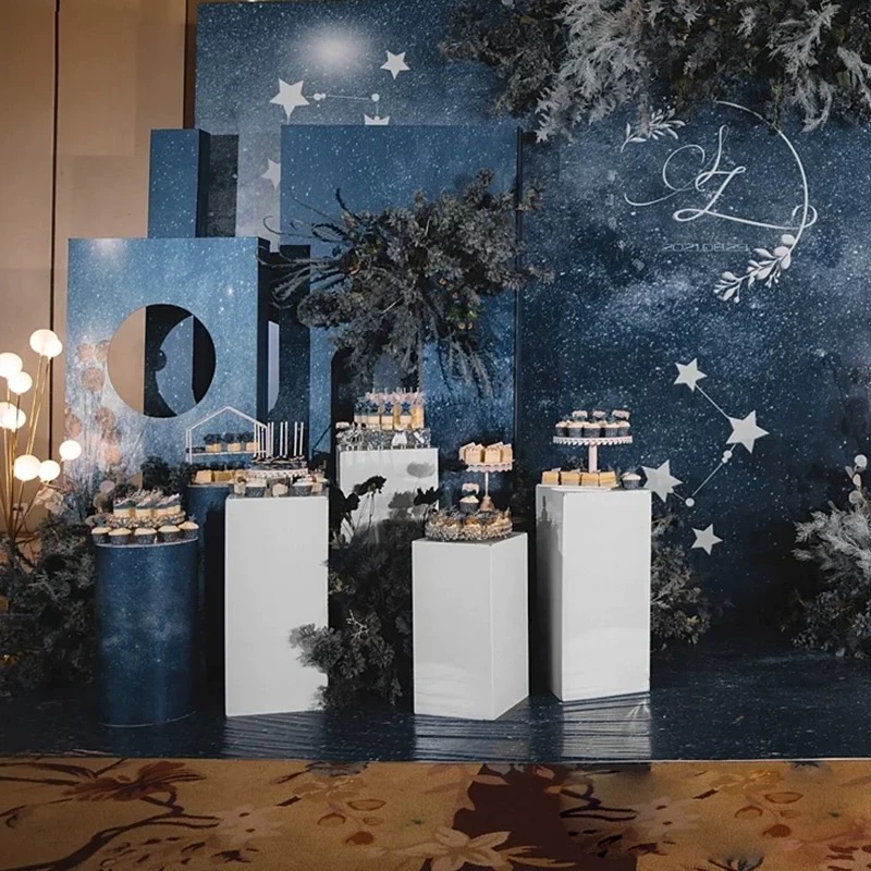 แจกันดอกไม้ทรงกระบอกสีขาว 10 ช - Dessert Table Backdrop บทวิจารณ์และราคา