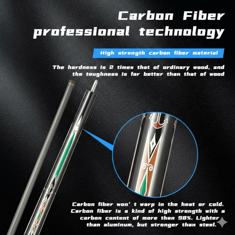 ไม้คิวพูลคาร์บอนไฟเบอร์แบบมืออ - Centerpiece Stick บทวิจารณ์และราคา