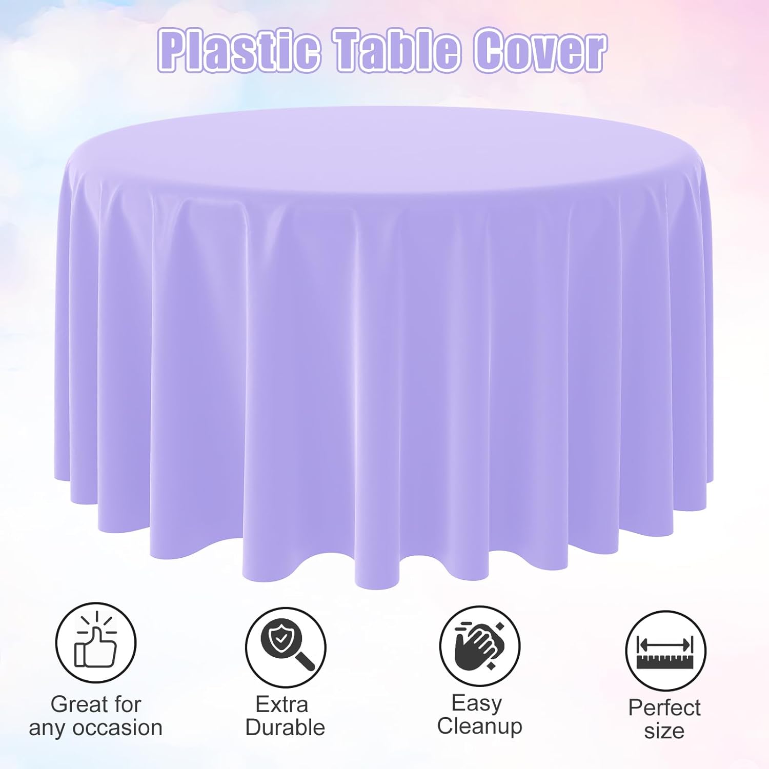 ผ้าปูโต๊ะสีทึบทรงกลมแบบใช้แล้ว - Table Cloth Disposable บทวิจารณ์และราคา