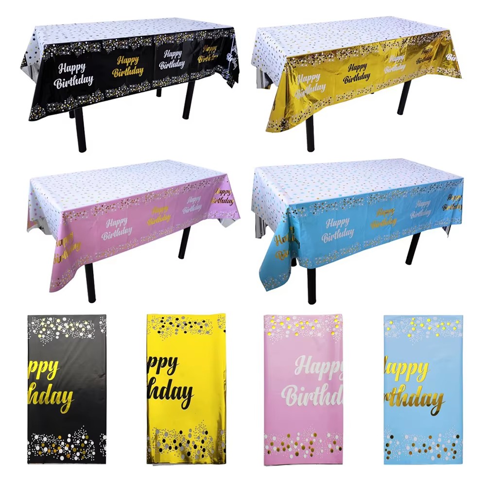 ผ้าปูโต๊ะแบบใช้แล้วทิ้งลายจุดด - Table Cloth Disposable บทวิจารณ์และราคา