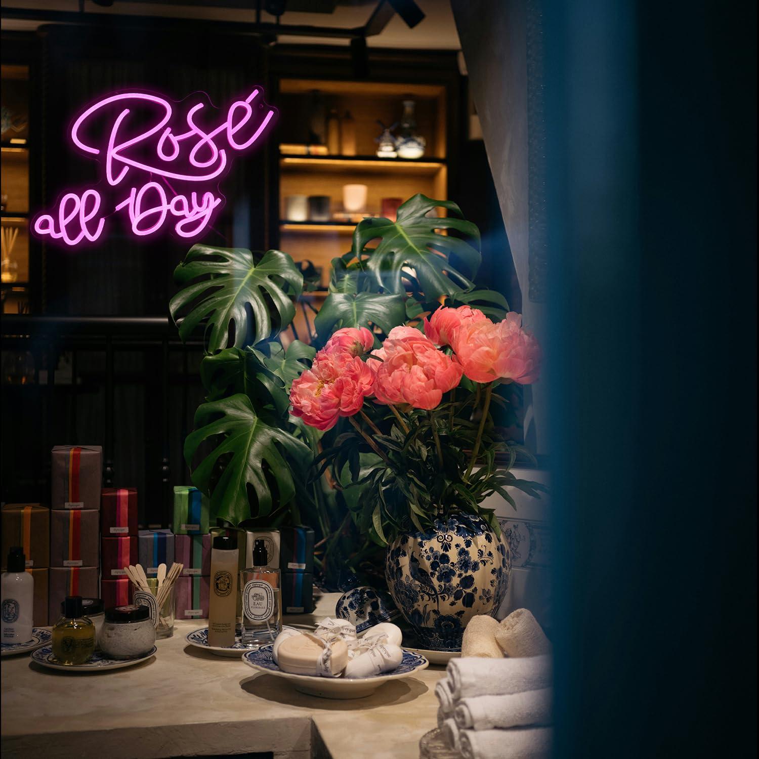 ป้ายไฟนีออนรูปดอกกุหลาบ ปรับคว - Neon Sign Party บทวิจารณ์และราคา