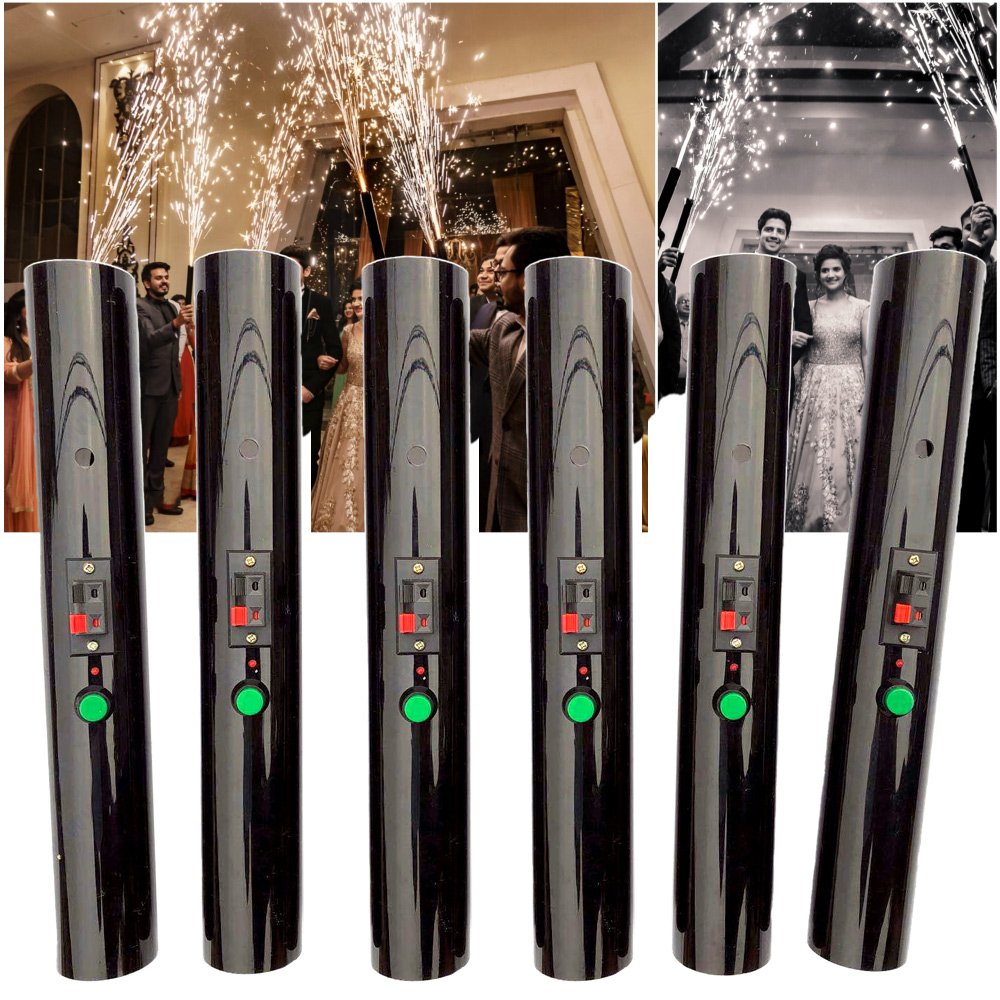 6Pcs Hand Held Pyro นักกีฬา Py - Confetti Cannon Tube บทวิจารณ์และราคา