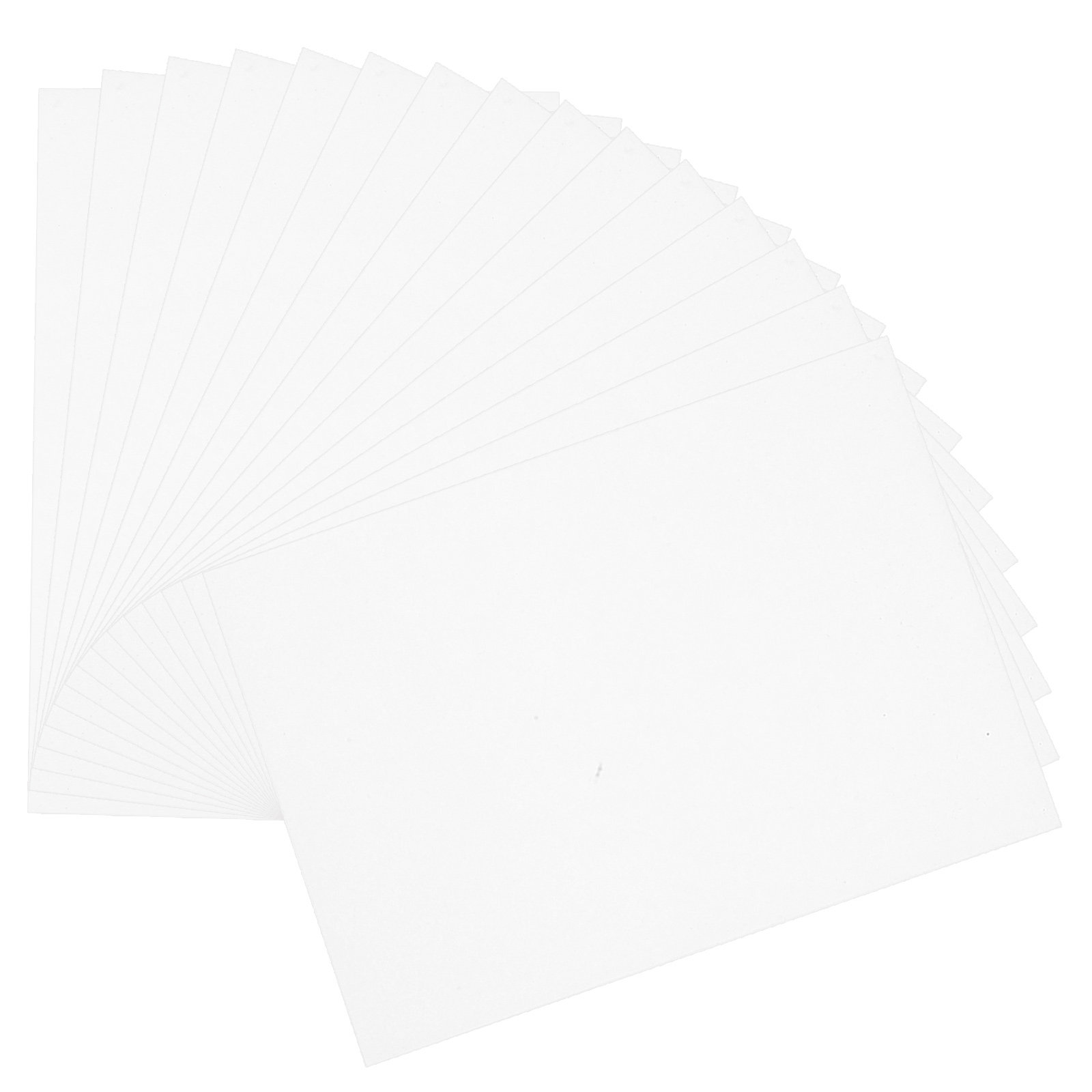กระดาษการ์ดสีขาวหนา 50 แผ่น สำ - Papercraft Supply Invitation บทวิจารณ์และราคา