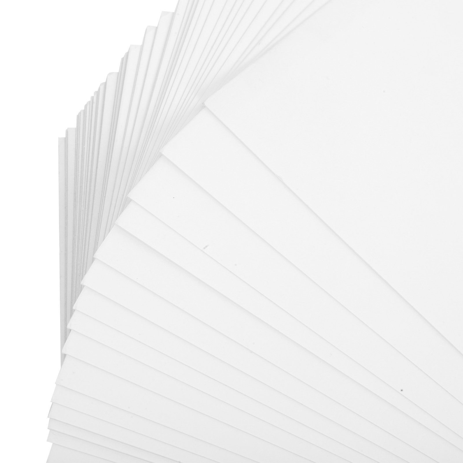 กระดาษการ์ดสีขาวหนา 50 แผ่น สำ - Papercraft Supply Invitation บทวิจารณ์และราคา