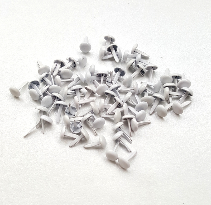500pcs 5 มม.ขาวโลหะ Brads สำหร - Papercraft Supply Invitation บทวิจารณ์และราคา