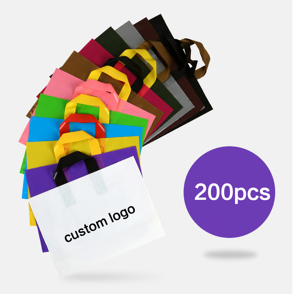200Pcs โลโก้ที่กำหนดเองถุงช้อป - Event Party Shop บทวิจารณ์และราคา
